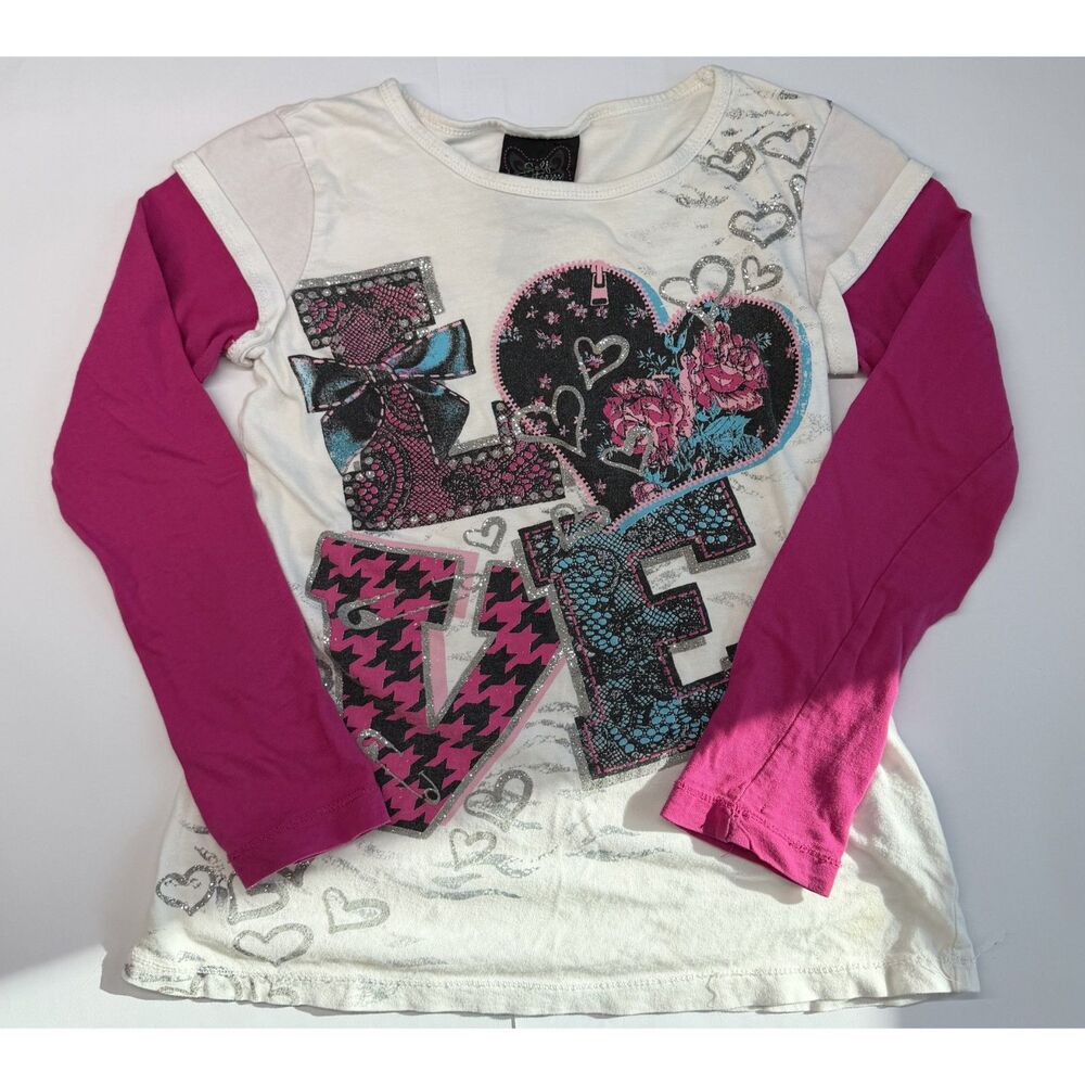 Y2K Self Esteem Kids “Love” Graphic Top Size Small – Excellent Condition
